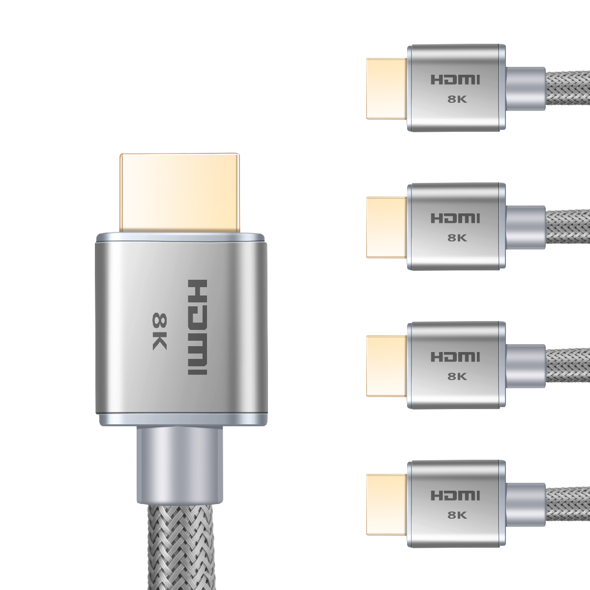 eftertænksom Til meditation Koordinere Ultra High Speed HDMI 2.1 Cable Dynamic HDR 1.8M (6ft) 8K (Gray 5 Pack) -  Buyers Point