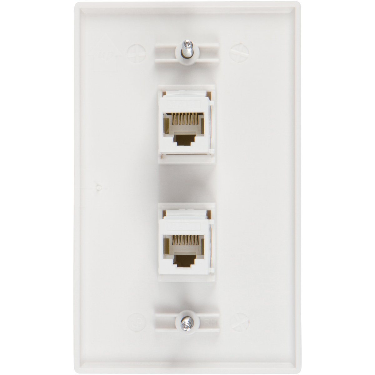 Cable Length CAT6 ShineBear 2 Ports CAT5e CAT6 Modules RJ45 Jack Network Wall Plate with Female to Female Connector C26 